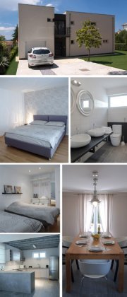 Luxury modern holiday home with pool. Four bedrooms. Two bathrooms.

Spacious living room and luxury kitchen with dining area.